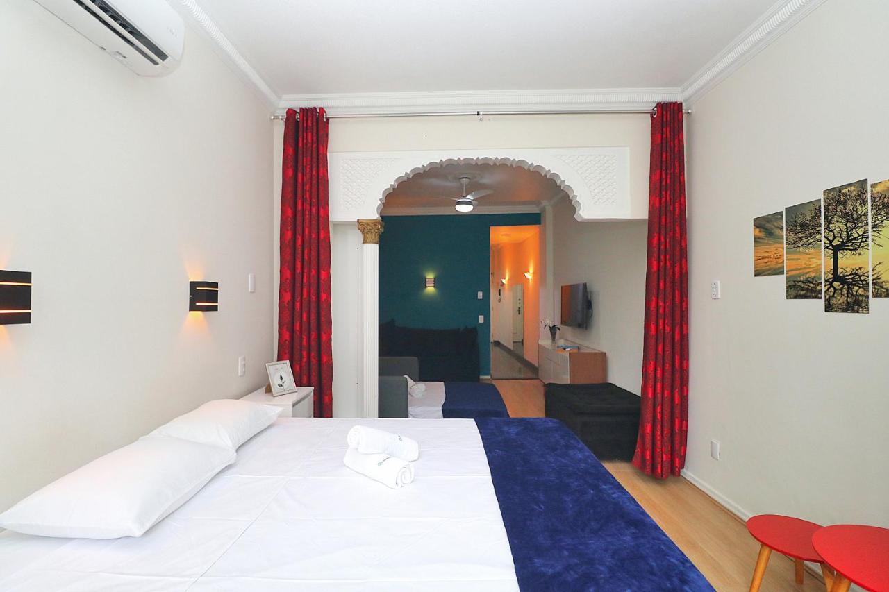 Fantastico 1 Quarto E Sala Em Copacabana Com Vista Para Natureza Apartment Rio de Janeiro Bagian luar foto