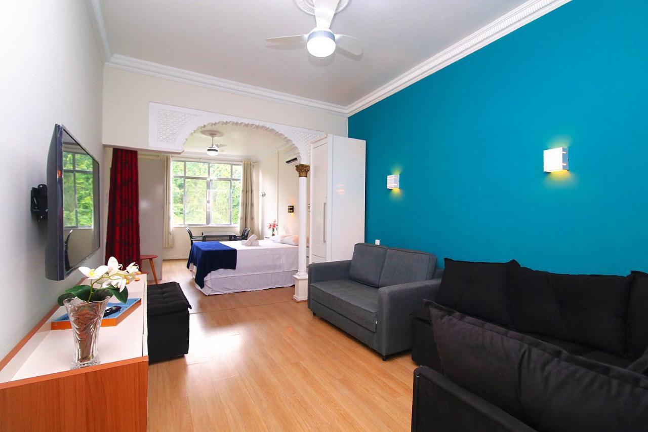 Fantastico 1 Quarto E Sala Em Copacabana Com Vista Para Natureza Apartment Rio de Janeiro Bagian luar foto