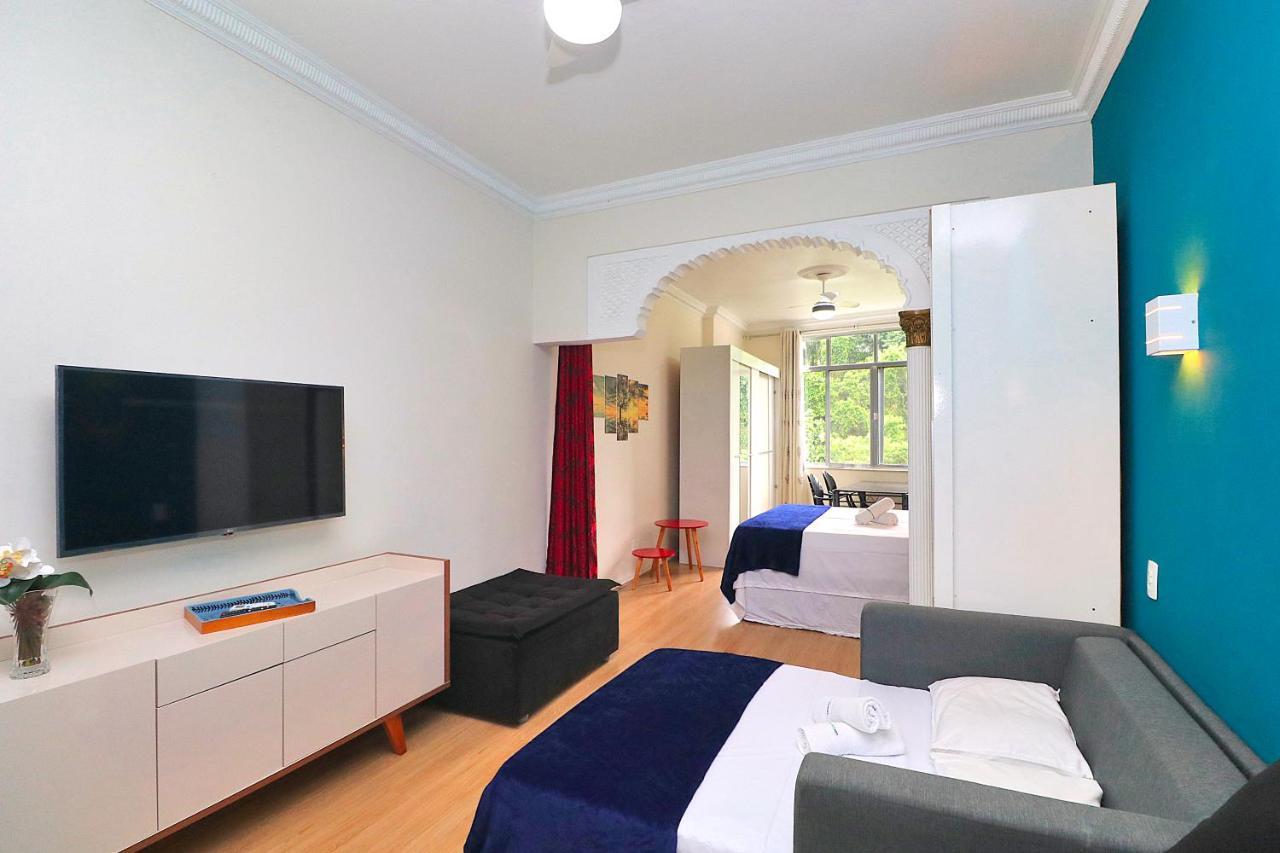 Fantastico 1 Quarto E Sala Em Copacabana Com Vista Para Natureza Apartment Rio de Janeiro Bagian luar foto